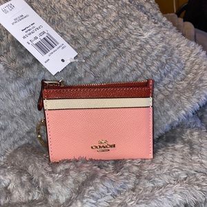 Coach Mini Skinny Id Case In Colorblock
